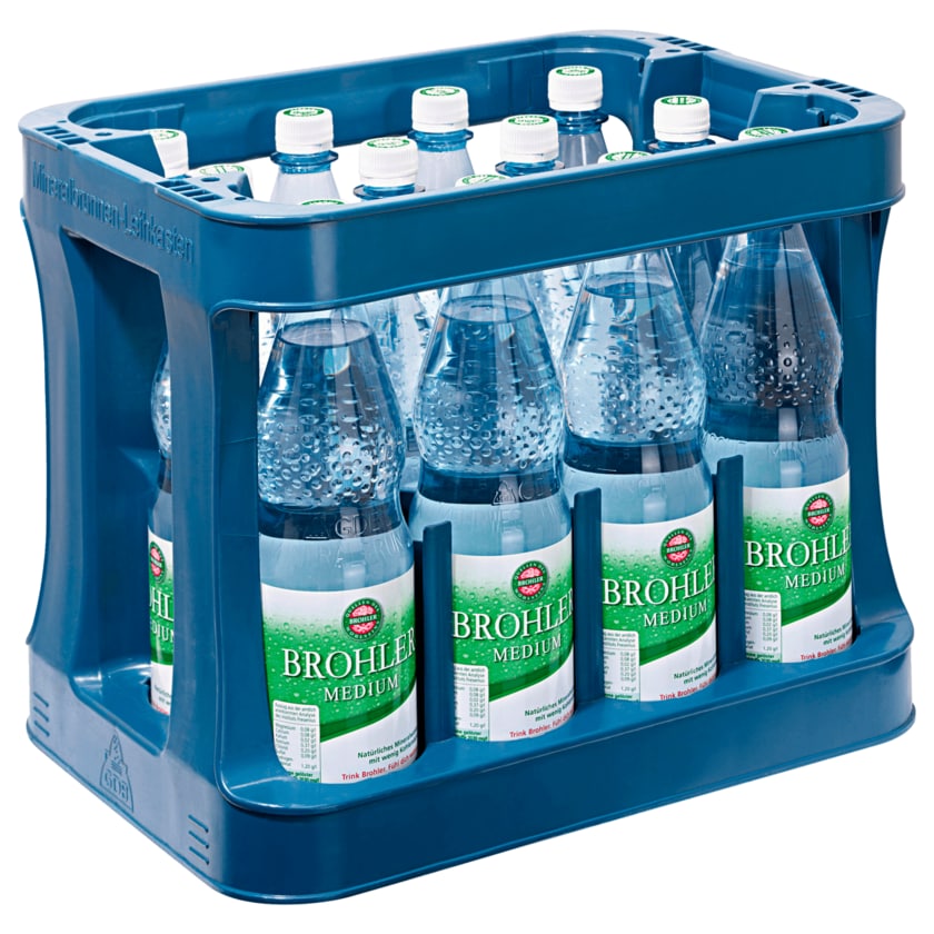 Brohler Mineralwasser Medium 12x1l